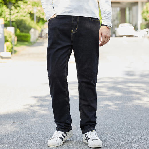 【特大码】【新款DMR】大依优型大码男装直筒牛仔裤弹力加肥加大号宽松长裤舒适胖子裤子夏季 商品图6