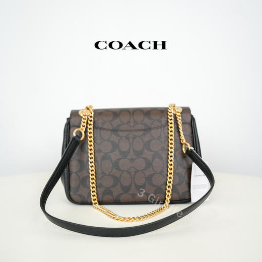COACH/蔻驰女士经典印花风琴包百搭中号单肩斜挎包 CC878 #美国直邮 商品图2