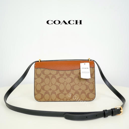 COACH蔻驰 Morgan27棕黄色老花法棍包单肩手提包 女款CE560 #美国直邮 商品图2