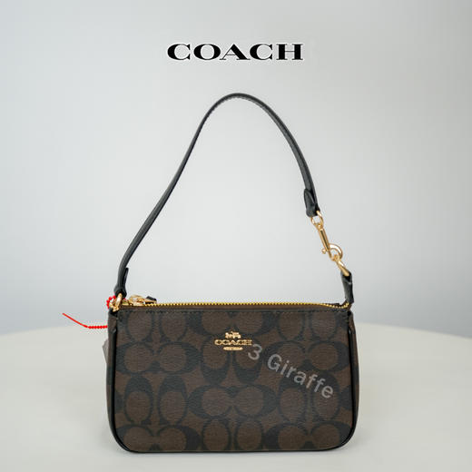 coach蔻驰nolita19 老花拉链开合麻将包手拿包 C3308 #美国直邮 商品图3