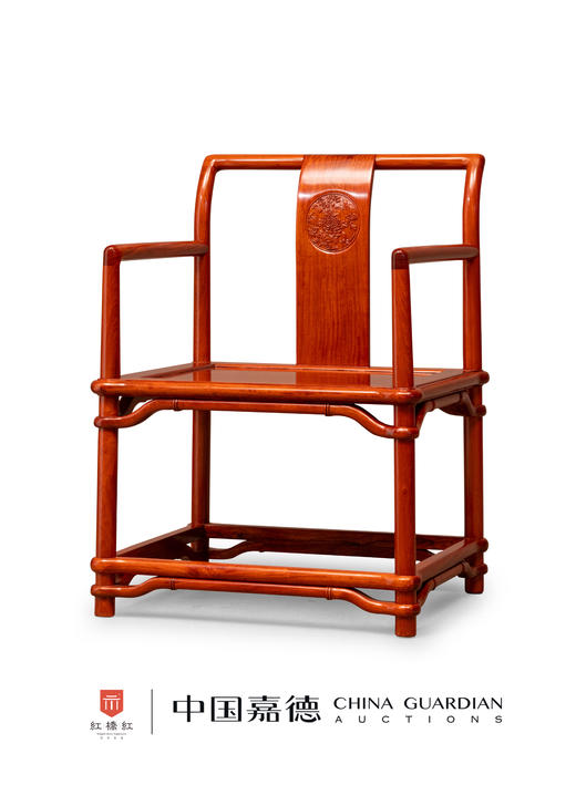 红桥红  家具严选  缅甸花梨（大果紫檀）【圆包圆休闲 茶桌椅 单椅】 商品图0