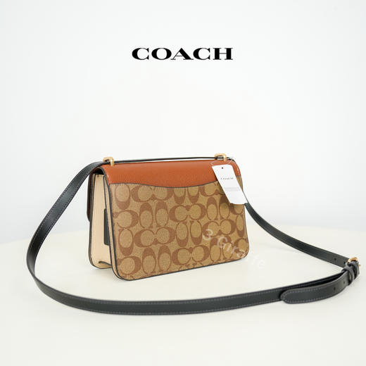 COACH蔻驰 Morgan27棕黄色老花法棍包单肩手提包 女款CE560 #美国直邮 商品图1