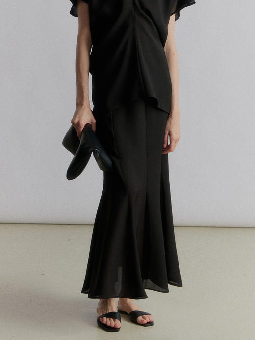 VC｜SS24036 Lou flared skirt [ 半身裙  黑 / 白 ] 商品图1