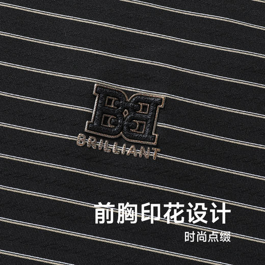 【冰丝高弹】【新款DWP】大依优型大码条纹短袖Polo衫翻领加肥加大男士大号弹力透气舒适夏季半袖 商品图2