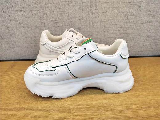 豪行春季新款22151020真皮时尚运动休闲中跟女鞋单鞋专柜正品 商品图1