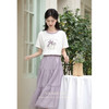 【65折秒杀】鹿向南「紫荆花香」法式浪漫短裙半身裙L35380-1 商品缩略图1