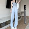 【锦纶冰丝防晒裤女 裤子夏新款女装】显瘦休闲裤 拖地垂感直筒阔腿裤 商品缩略图6