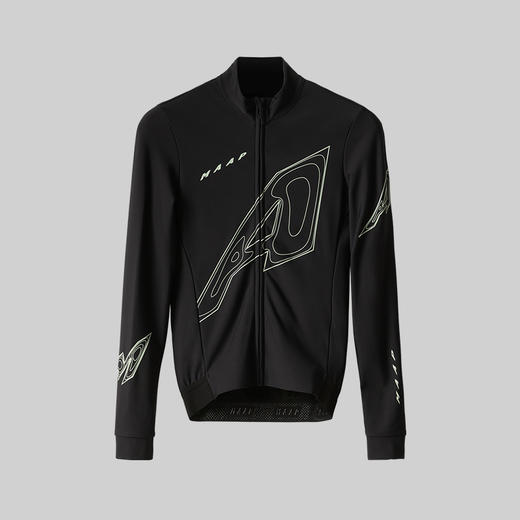MAAP 男士 ORBIT THERMAL LS JERSEY BLACK 加绒长袖骑行服 伽马黑 商品图1
