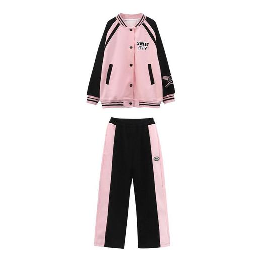 女童棒球服套装春秋装2024新款女大童洋气时髦儿童网红运动两件套 商品图4