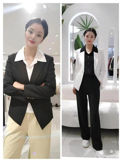 斯兰 衬衫领针织套头背心打底488819 商品图2