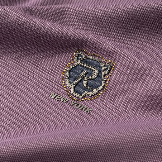 【含桑蚕丝】罗蒙男士烫钻polo衫男短袖男夏季薄款男士短袖t恤男体恤 商品图8