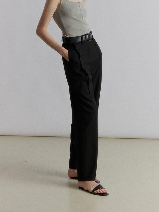VC｜SS24094 Karys flap trousers [ 长裤 黑 / 燕麦 ] 商品图1