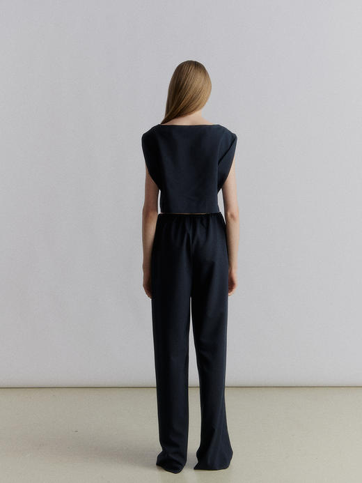 VC｜SS24072 Esha wide leg trousers [ 长裤 深蓝 / 米 ] 商品图3