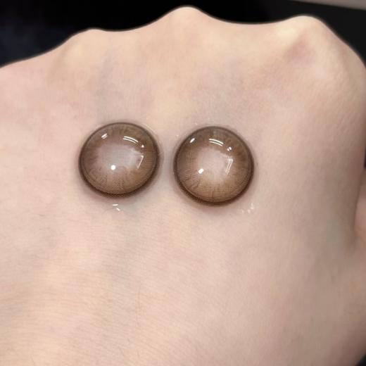 sasababy 月抛 七十二时/星星奶酪 棕/黑 14.0/13.4 abu实拍 拍下即为一副两片 商品图4