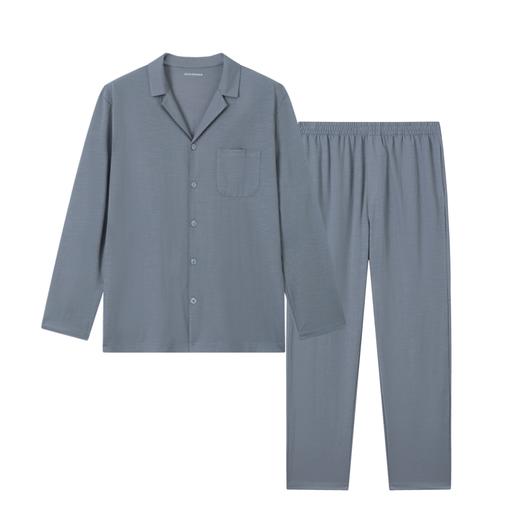 【科技麻】SCHIESSER德国舒雅男士翻领开衫长袖长裤套装35/22783H 商品图6