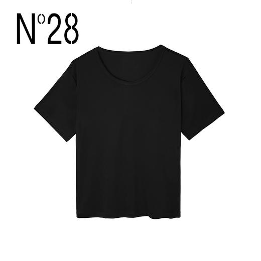 N°28【贵妇T】春款纯色百搭三醋酸气质上衣短袖T恤9A11T008 商品图1