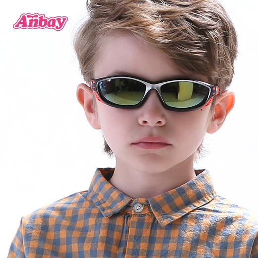 安比儿童太阳镜男童墨镜女童遮阳镜宝宝护眼墨镜2岁+儿童镜防紫外线防强光21206 商品图2