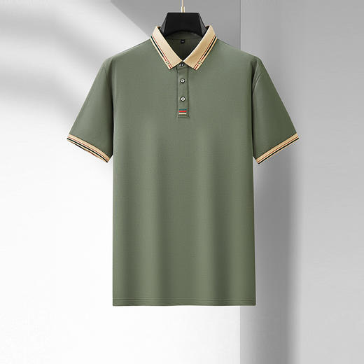 【新款DDA】大依优型大码短袖Polo衫翻领加肥加大男士大号弹力透气舒适夏季半袖透气 商品图0
