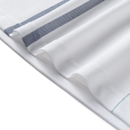 【含桑蚕丝】罗蒙男士夏季撞色线条商务polo衫男短袖男t恤男 商品图8