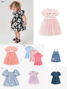 【22款！俏皮可爱少女感爆棚】Little maven欧美童裙 夏季新款短袖童装连衣裙针织女童 POLO裙 儿童网纱公主裙