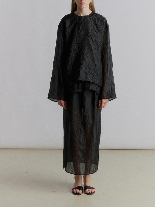 VC｜SS24025 Asti layered blouse [ 衬衫   黑 / 白 ] 商品图1