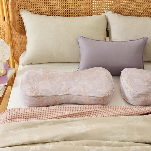 春日写意系列曲线枕荞麦壳枕头护颈椎病荞麦皮睡眠四季 商品图3