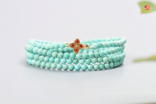 【雅南】绿松珠串 商品图0