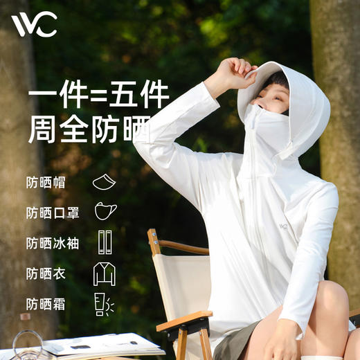 2024新款VVC LIFE冰氧防晒衣女 防紫外线透气薄款户外夏冰丝柔软亲肤VGA3S156 商品图3