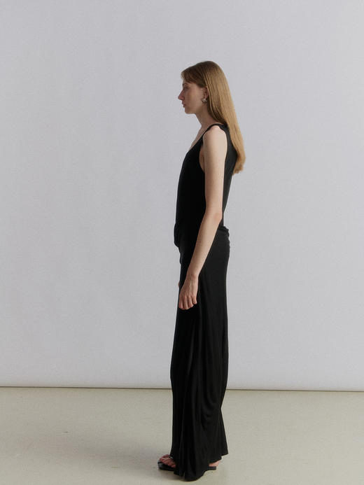VC｜SS24095 Carwen jersey draped dress [ 连衣裙 黑 ] 商品图4