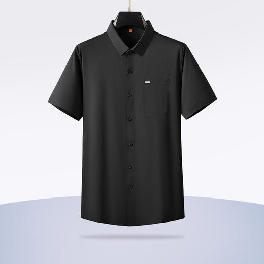 【冰丝高弹】【新款DDP】大依优型大码短袖衬衫加肥加大男士大号弹力透气舒适夏季半袖透气 商品图1