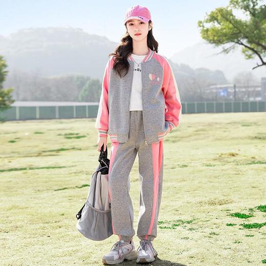女童卫衣套装春装2024新款儿童洋气时髦中大童网红春秋运动两件套 商品图2