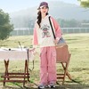 女童连帽运动套装2024新款休闲两件套中大童春秋卫衣工装裤两件套 商品缩略图3