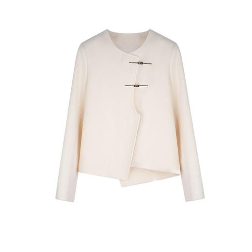 【破价】N°28 黑色/雅白不规则温柔气质短款外套8351D556 商品图4