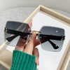 【潮流新宠，展现个性！】D家潮搭墨镜新品来袭！时尚网红必备，无框切边太阳镜，百搭不挑脸型，防晒防紫外线、街拍小红书、抖音时尚同款，复古墨镜女神必备！ 商品缩略图3