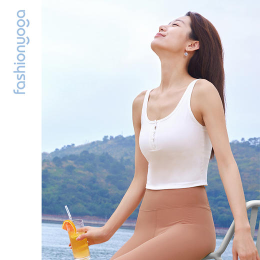 FY14227圆领纽扣基础背心 商品图5
