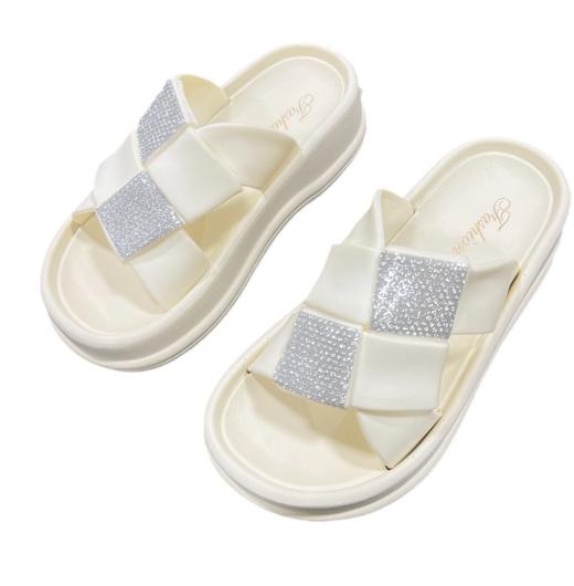 【时尚必备，夏日轻松搭配】仙女必备2024新款厚底凉鞋，轻步踏入夏日，时尚百搭，还能增加身高，献上这款韩版凉拖鞋女防滑，让你成为街头焦点！ 商品图4