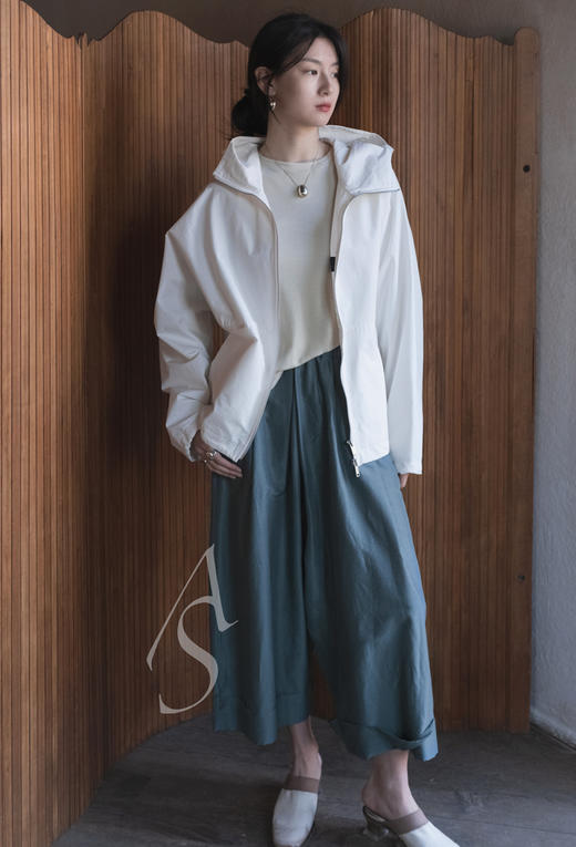 Toogood  铅蓝色BAKER丝棉阔腿裤 商品图0