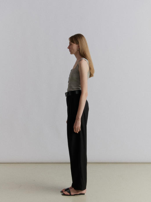 VC｜SS24094 Karys flap trousers [ 长裤 黑 / 燕麦 ] 商品图4