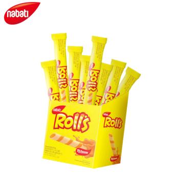 丽芝士（Richeese）Nabati印尼进口儿童出游零食下午茶芝心棒奶酪味夹心卷180g/盒 /休闲食品 /饼干 /威化饼干 商品图6