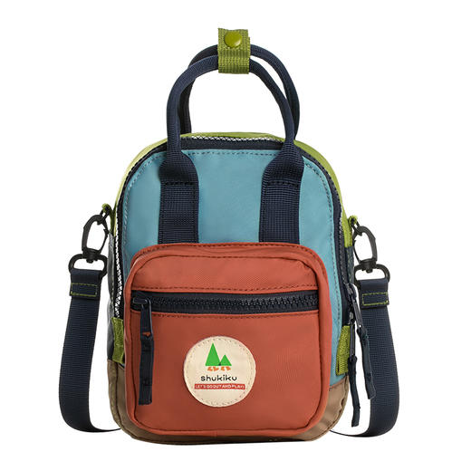 shukiku 方糖多功能迷你包-经典橙红 商品图0