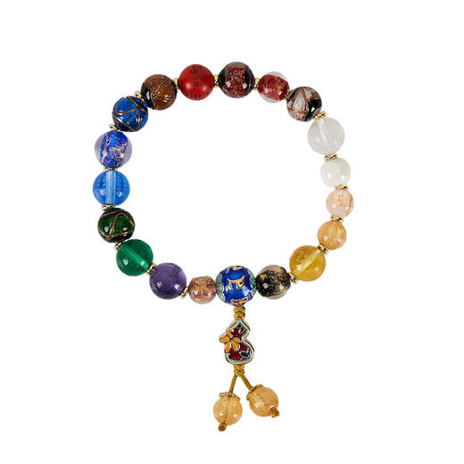 大英博物馆 东方梦境系列 香灰琉璃 十八籽 葫芦手链 送朋友 礼物 生日礼物 商品图4