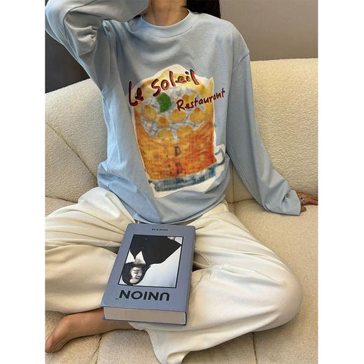 25特价 2403413   趣味食物印花长袖（4色） 商品图9