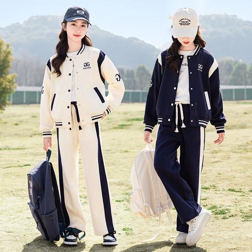 女童套装春秋2024新款洋气儿童春装中大童运动休闲网红两件 商品图0