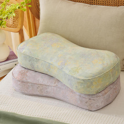 春日写意系列曲线枕荞麦壳枕头护颈椎病荞麦皮睡眠四季 商品图2