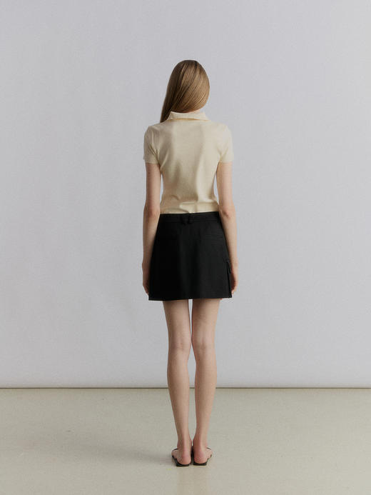 VC｜SS24074 Esha skirt with pocket [ 半身裙  卡其 / 黑 ] 商品图7