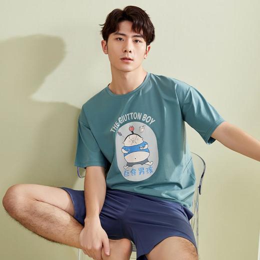 3部顶瓜瓜巨食男孩短袖家居服套装DJJMX-ANW22209 商品图5