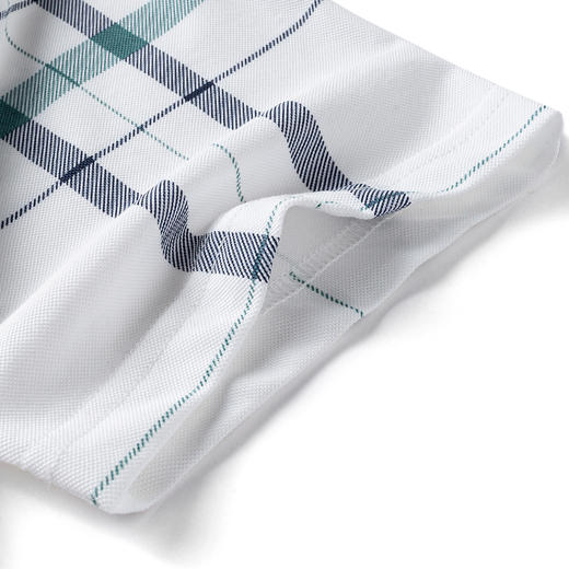 【含桑蚕丝】罗蒙男士夏季撞色线条商务polo衫男短袖男t恤男 商品图6