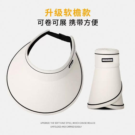 【宽大帽檐，遮脸护颈！】女帽加宽大檐遮脸防紫外防晒遮阳帽子，线户外骑行可折叠黑胶太阳帽，便携出行、轻薄透气的同时体感降温-lm！ 商品图7