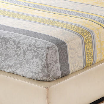 艾薇床笠纯棉床垫保护套双人床罩床套床笠罩 美丽心情 180*200cm 商品图1