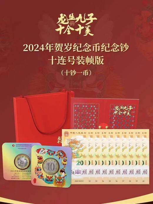 龙生九子 各呈祥瑞 康银阁龙币龙钞卡册 三生万物 十全十美 龙币红包卡 龙生九子 龙腾瑰宝 三生万物 十全十美 商品图4
